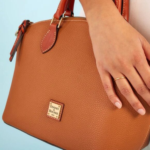 Dooney & Bourke - Pebble Grain "Geena" Satchel - Picture 6 of 7